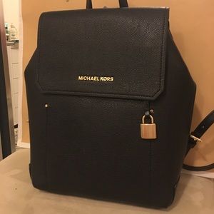 Black Michael Kors Backpack Purse